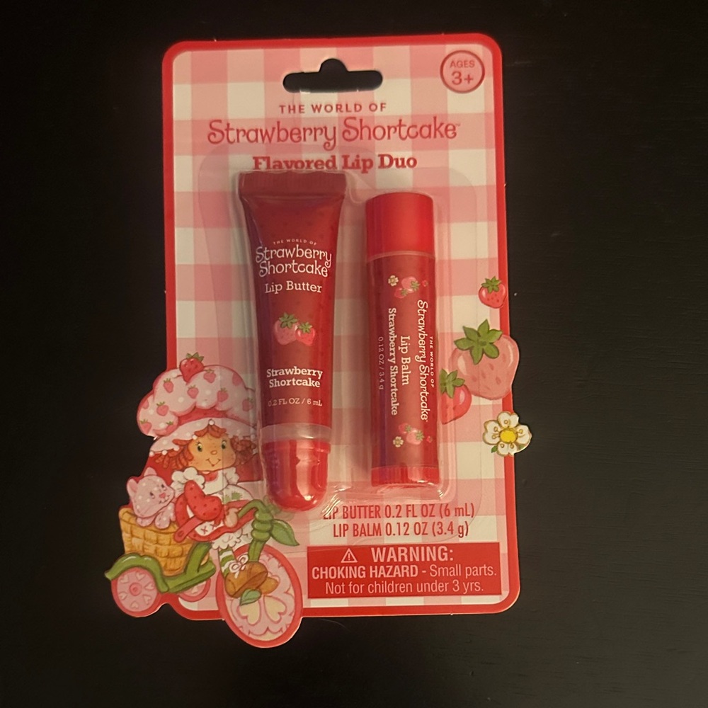 🍓 Strawberry Shortcake 🍰 Flavored Lip Duo - Lip Butter & Lip Balm set